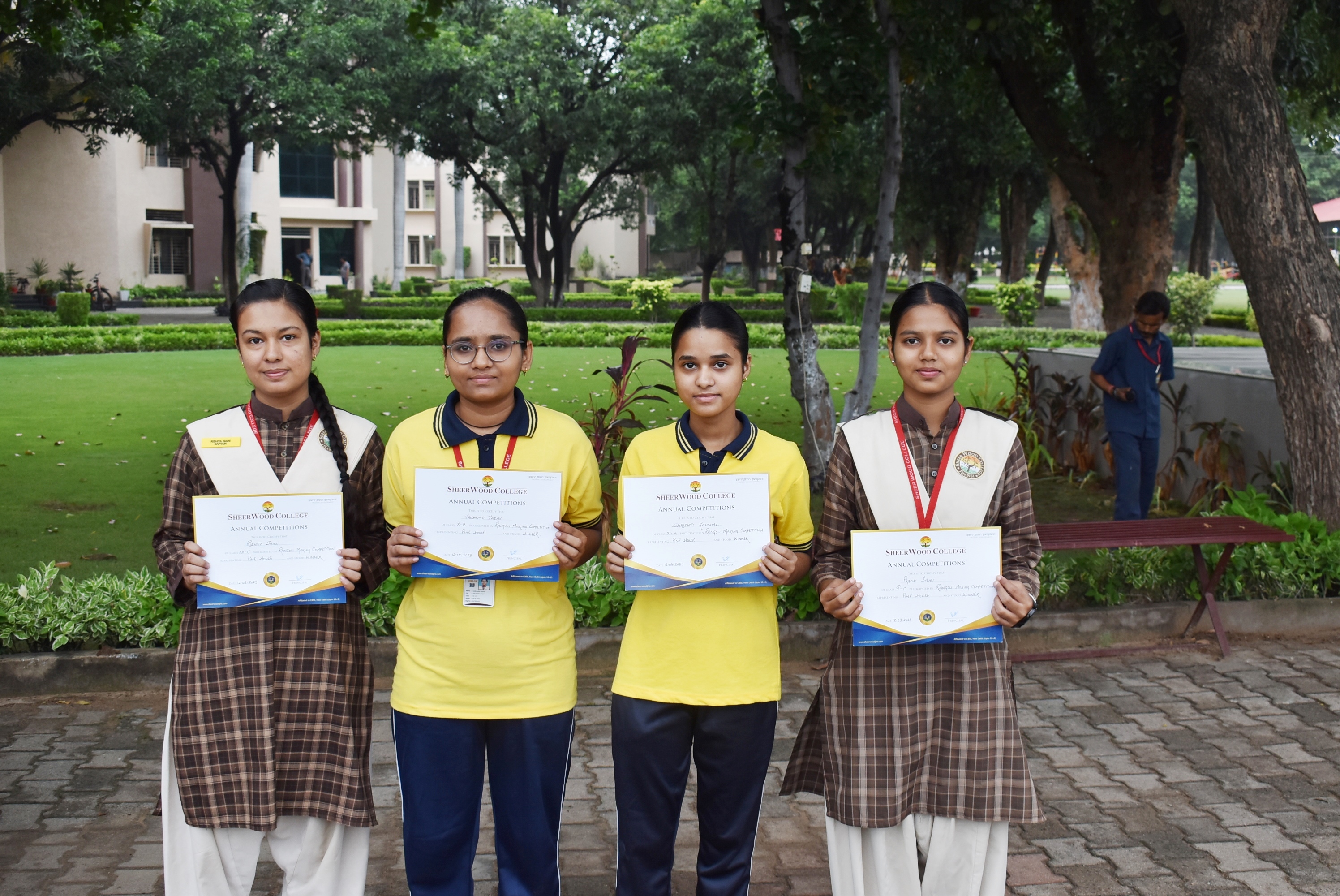 Rangoli Making Competition Held on 12th August 2023