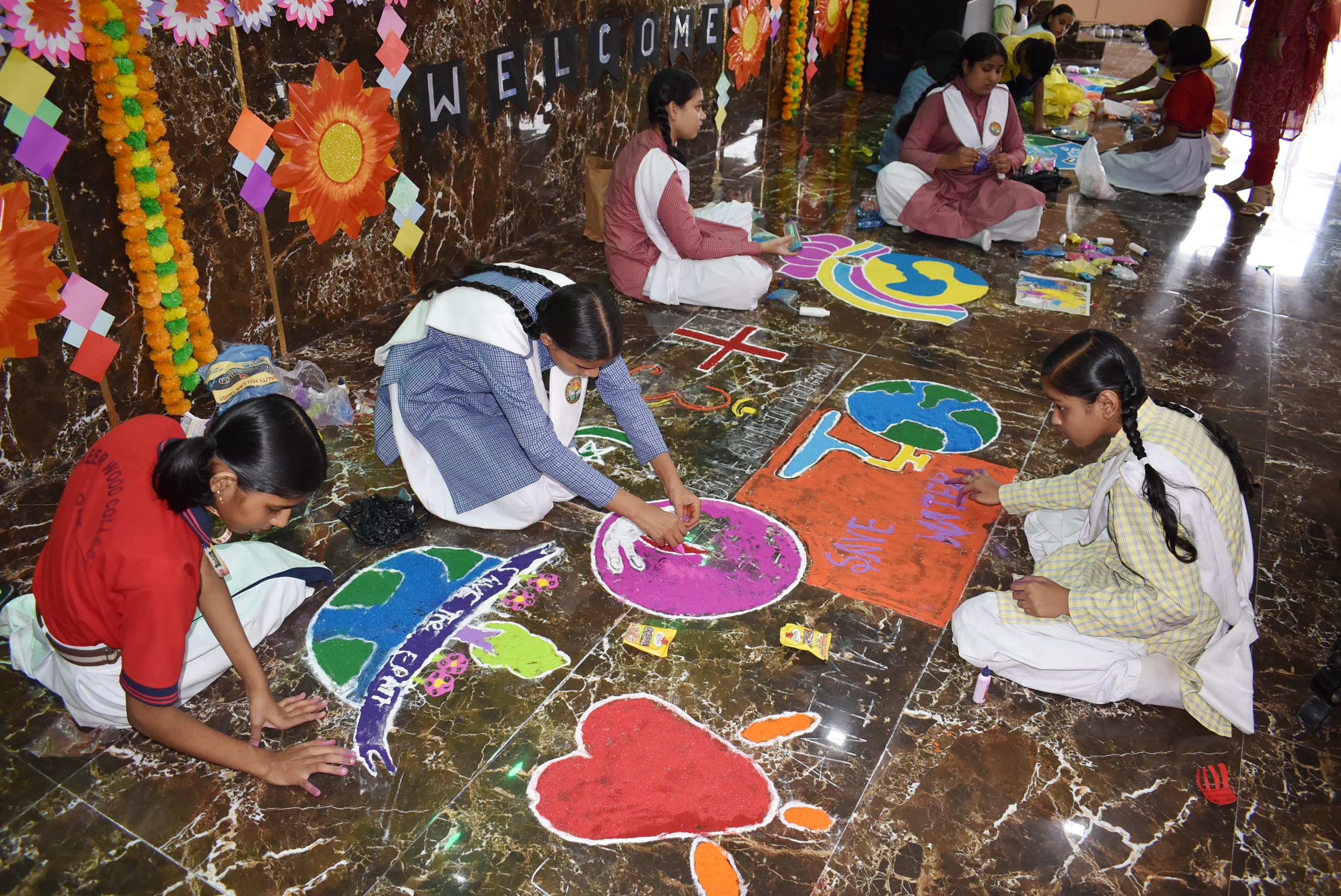 Rangoli Making Competition held on 10th of August 2024